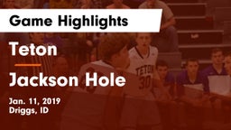 Teton  vs Jackson Hole  Game Highlights - Jan. 11, 2019