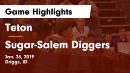 Teton  vs Sugar-Salem Diggers Game Highlights - Jan. 26, 2019