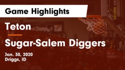 Teton  vs Sugar-Salem Diggers Game Highlights - Jan. 30, 2020