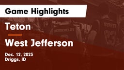 Teton  vs West Jefferson  Game Highlights - Dec. 12, 2023