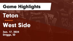 Teton  vs West Side  Game Highlights - Jan. 17, 2024