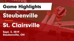 Steubenville  vs St. Clairsville  Game Highlights - Sept. 3, 2019