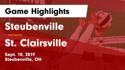 Steubenville  vs St. Clairsville  Game Highlights - Sept. 10, 2019