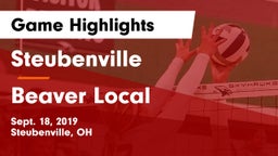 Steubenville  vs Beaver Local  Game Highlights - Sept. 18, 2019