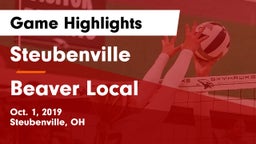 Steubenville  vs Beaver Local  Game Highlights - Oct. 1, 2019