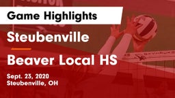 Steubenville  vs Beaver Local HS Game Highlights - Sept. 23, 2020