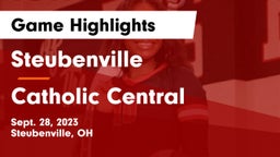 Steubenville  vs Catholic Central  Game Highlights - Sept. 28, 2023