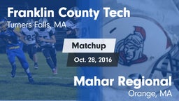 Matchup: Franklin County vs. Mahar Regional  2016