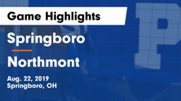 Springboro  vs Northmont Game Highlights - Aug. 22, 2019