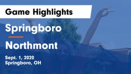 Springboro  vs Northmont  Game Highlights - Sept. 1, 2020