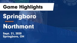 Springboro  vs Northmont  Game Highlights - Sept. 21, 2020