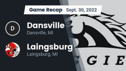 Recap: Dansville  vs. Laingsburg  2022