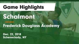 Schalmont  vs Frederick Douglass Academy Game Highlights - Dec. 22, 2018