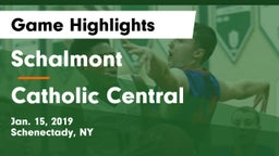 Schalmont  vs Catholic Central  Game Highlights - Jan. 15, 2019