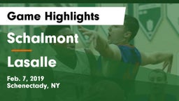 Schalmont  vs Lasalle Game Highlights - Feb. 7, 2019