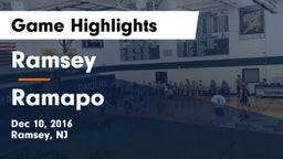Ramsey  vs Ramapo  Game Highlights - Dec 10, 2016