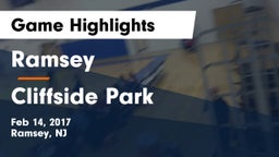 Ramsey  vs Cliffside Park  Game Highlights - Feb 14, 2017