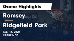 Ramsey  vs Ridgefield Park  Game Highlights - Feb. 11, 2020