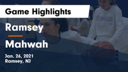 Ramsey  vs Mahwah  Game Highlights - Jan. 26, 2021