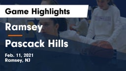 Ramsey  vs Pascack Hills  Game Highlights - Feb. 11, 2021