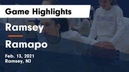Ramsey  vs Ramapo  Game Highlights - Feb. 13, 2021