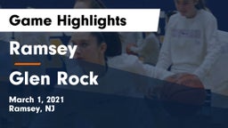 Ramsey  vs Glen Rock  Game Highlights - March 1, 2021