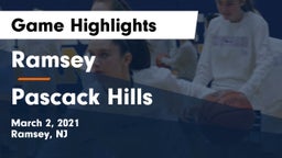 Ramsey  vs Pascack Hills  Game Highlights - March 2, 2021