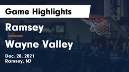 Ramsey  vs Wayne Valley  Game Highlights - Dec. 28, 2021
