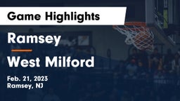 Ramsey  vs West Milford  Game Highlights - Feb. 21, 2023