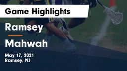 Ramsey  vs Mahwah  Game Highlights - May 17, 2021