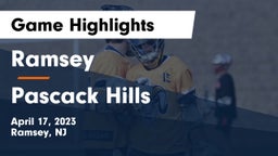 Ramsey  vs Pascack Hills  Game Highlights - April 17, 2023