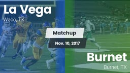 Matchup: La Vega  vs. Burnet  2017