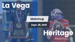 Matchup: La Vega  vs. Heritage  2018