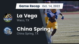 Recap: La Vega  vs. China Spring  2022