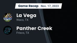 Recap: La Vega  vs. Panther Creek  2023