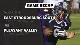 Recap: East Stroudsburg South  vs. Pleasant Valley  2016