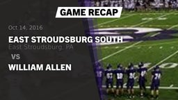 Recap: East Stroudsburg South  vs. William Allen  2016