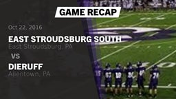 Recap: East Stroudsburg South  vs. Dieruff  2016