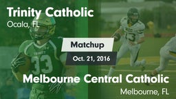 Matchup: Trinity Catholic vs. Melbourne Central Catholic  2016