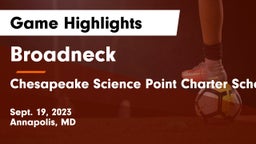 Broadneck  vs Chesapeake Science Point Charter School Game Highlights - Sept. 19, 2023