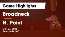 Broadneck  vs N. Point Game Highlights - Oct. 27, 2023