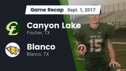 Recap: Canyon Lake  vs. Blanco  2017