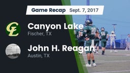 Recap: Canyon Lake  vs. John H. Reagan  2017