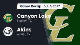 Recap: Canyon Lake  vs. Akins  2017