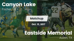 Matchup: Canyon Lake High vs. Eastside Memorial  2017