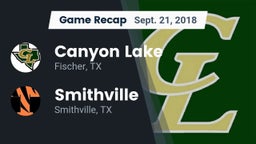 Recap: Canyon Lake  vs. Smithville  2018