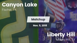 Matchup: Canyon Lake High vs. Liberty Hill  2018