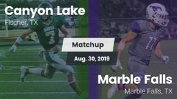 Matchup: Canyon Lake High vs. Marble Falls  2019