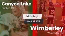Matchup: Canyon Lake High vs. Wimberley  2019