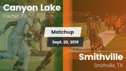 Matchup: Canyon Lake High vs. Smithville  2019